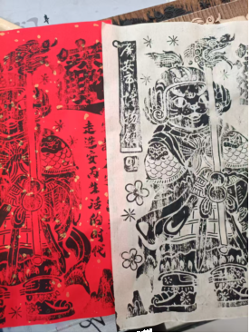 非遗拓印现场