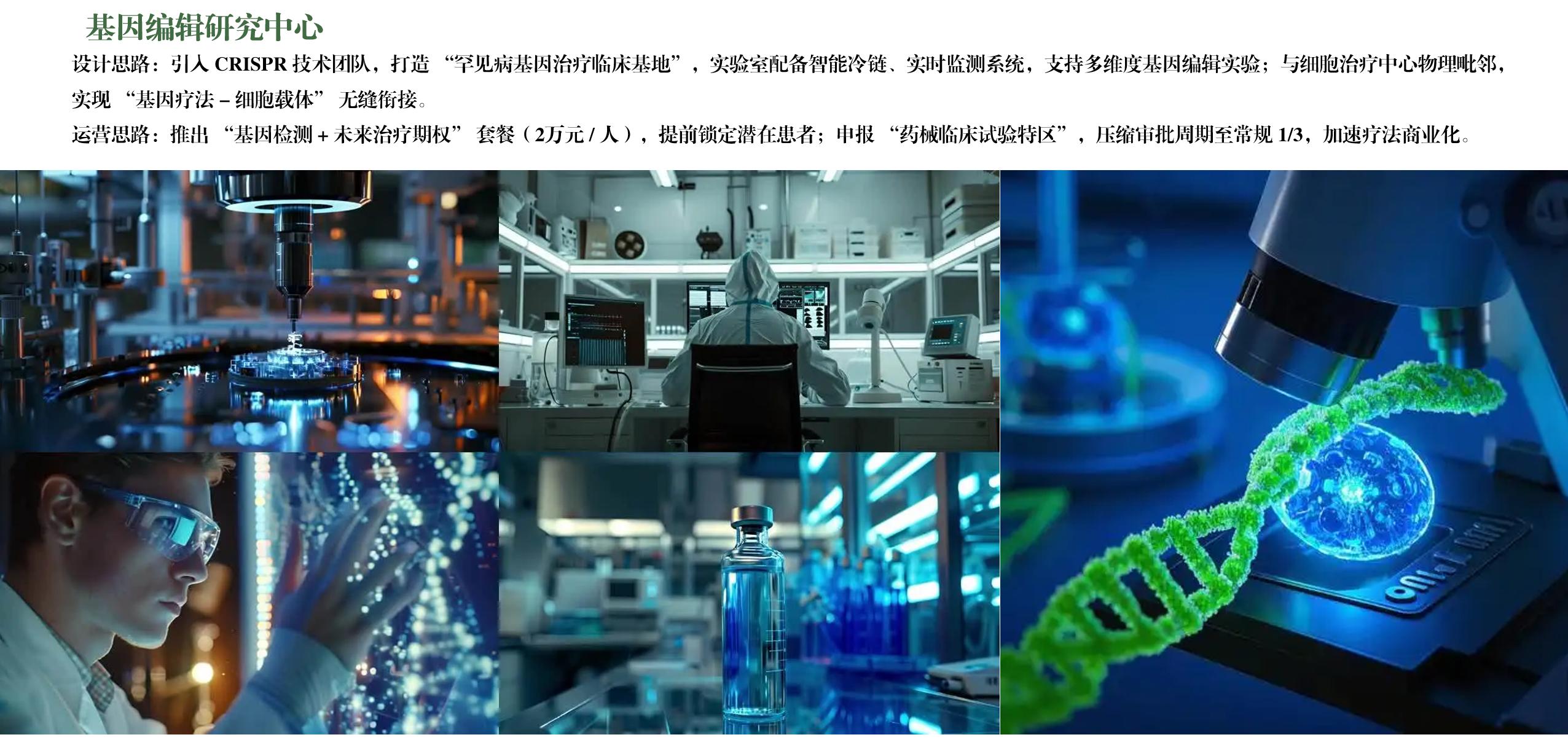 总体规划—三区融合布局与抗衰/基因研究